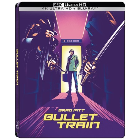 BULLET TRAIN - 4K UHD + BLU RAY - Steelbook