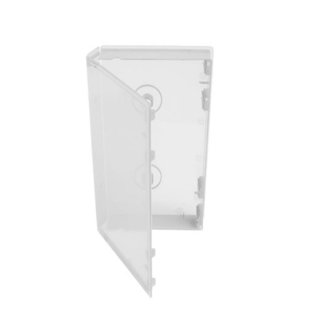 BOÎTIER REMPLACEMENT TRANSPARENT POUR CASSETTE VHS AVEC FIXATIONS TAMBOURS