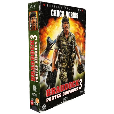 BRADDOCK, PORTÉS DISPARUS 3 - COMBO DVD + BLU RAY -  VHS BOX - EDITION LIMITEE