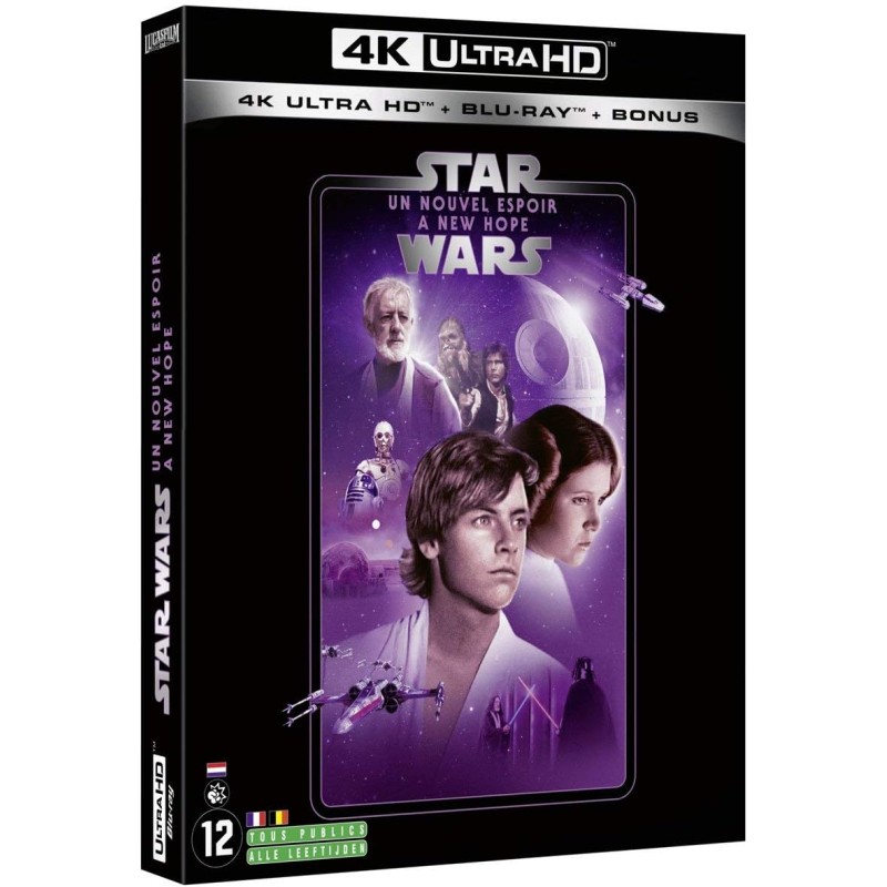 STAR WARS : EPISODE IV - UN NOUVEL ESPOIR (LA GUERRE DES ÉTOILES) - 4K ULTRA-HD + BLU-RAY + BLU-RAY BONUS