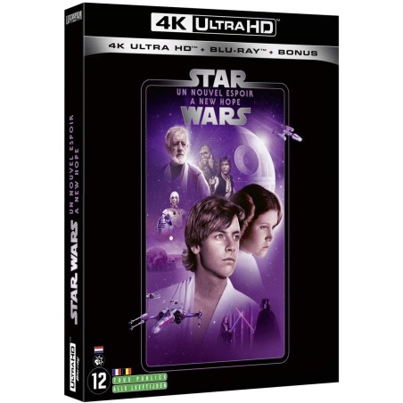 STAR WARS : EPISODE IV - UN NOUVEL ESPOIR (LA GUERRE DES ÉTOILES) - 4K ULTRA-HD + BLU-RAY + BLU-RAY BONUS