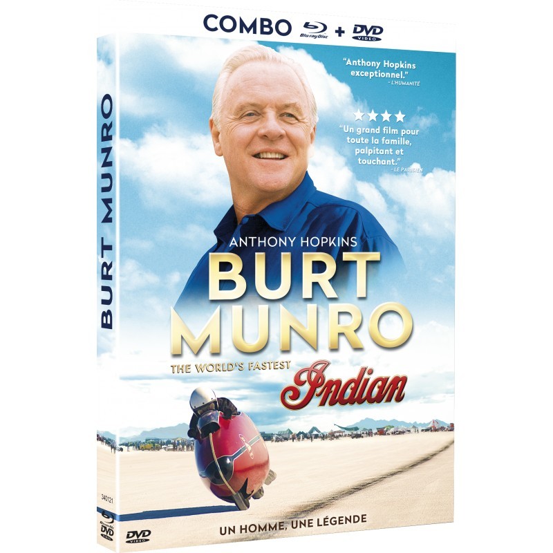 BURT MUNRO - THE WORLD'S FASTEST INDIAN - COMBO DVD + BLU RAY