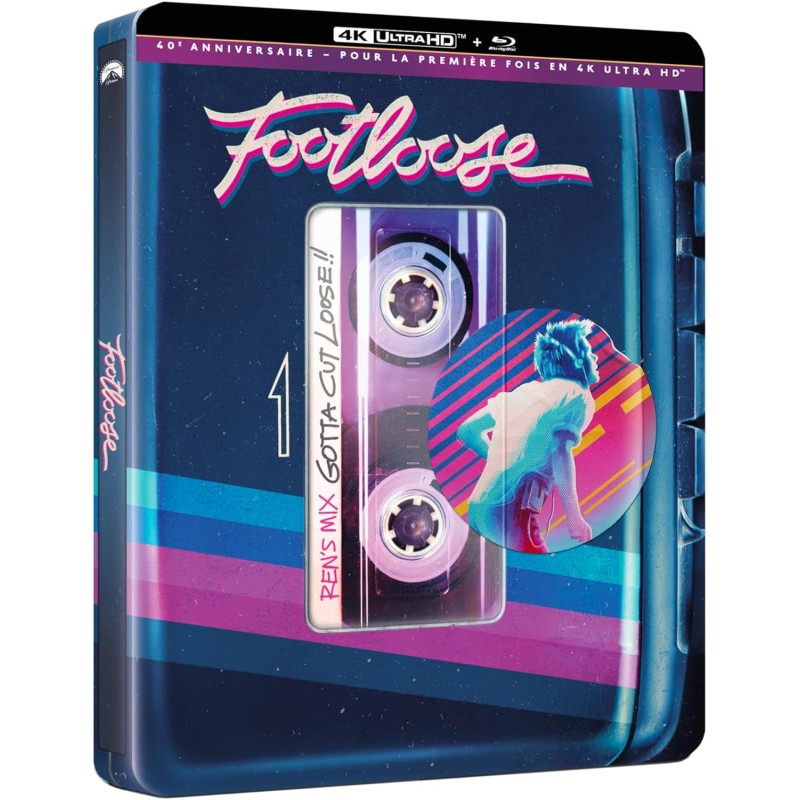FOOTLOOSE - 4K UHD + BLU RAY - STEELBOOK - EDITION 40 ème ANNIVERSAIRE - IMPORT
