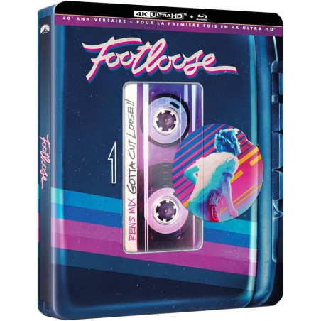FOOTLOOSE - 4K UHD + BLU RAY - STEELBOOK - EDITION 40 ème ANNIVERSAIRE - IMPORT